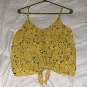 Sienna Sky Front Tie Top